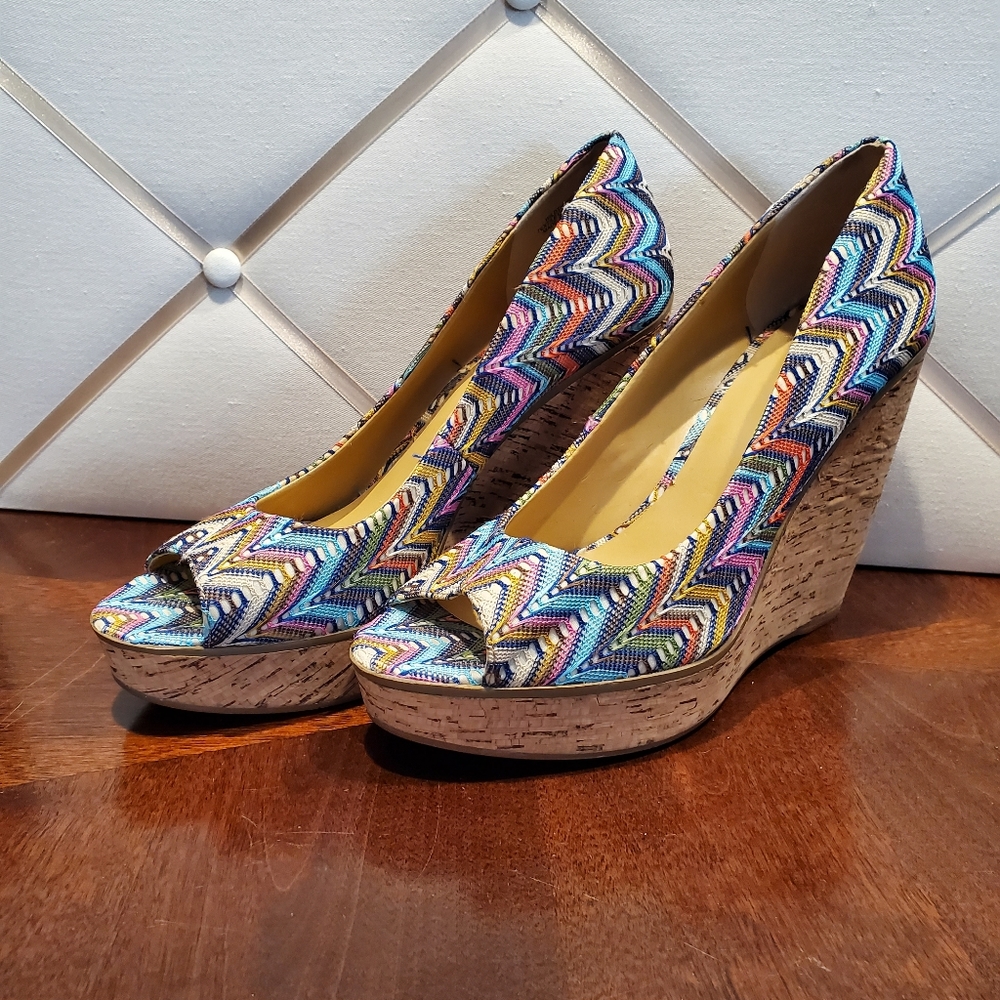 Nine West Wild Thingo Chevron Wedge